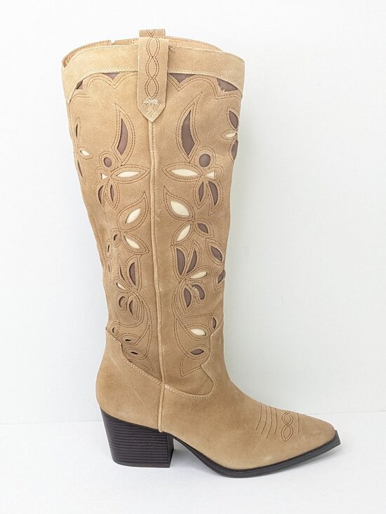 Crown Vintage Shoes - Crown Vintage Sadie Western Cowboy Boots Tan Leather Womens 11